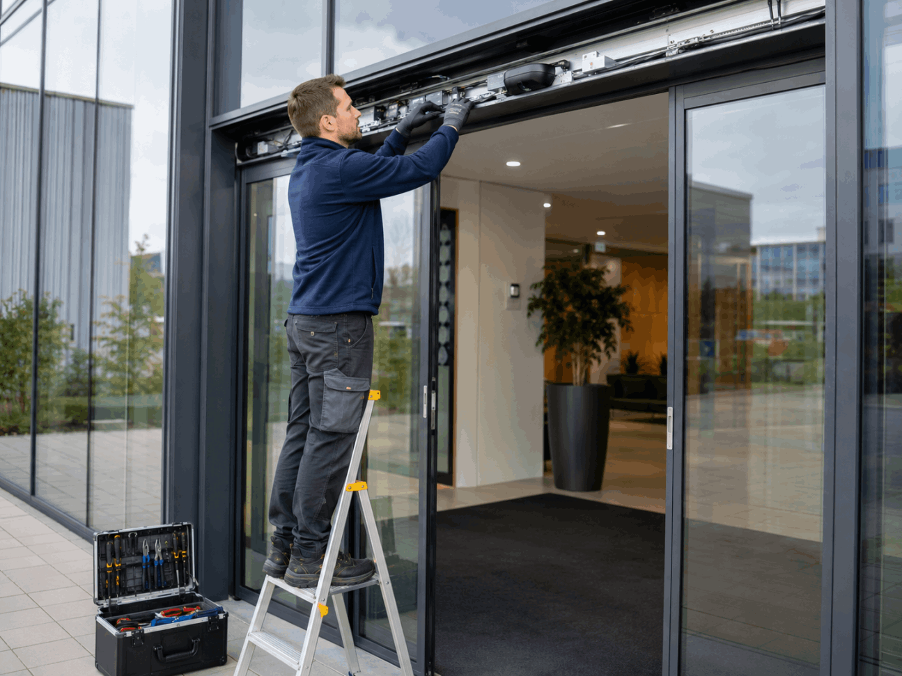 Automatic Door Servicing for Reliable Entrances